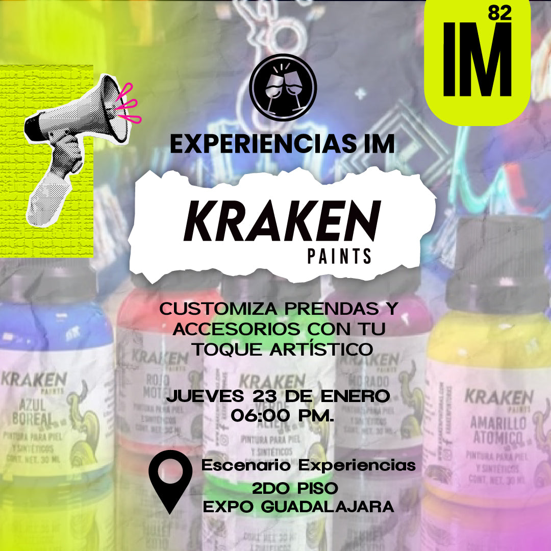 EXPERIENCIAS - KRAKEN PAINTS "CUSTOMIZA PRENDAS Y ACCESORIOS CON TU TOQUE ARTÍSTICO"